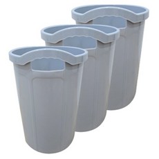 모던심플 오픈 휴지통 3p, 그레이