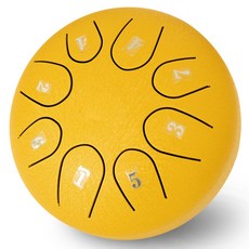 Luaz 鋼舌鼓 8音階 黃色, 單一商品, 1個