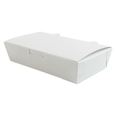 便當盒 素色 白色 小(16.8 x 9 x 4.1 cm), 1入, 50個