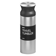 맥로이드 프리미엄 304 스테인레스 보온보냉 트래블 텀블러, STEEL, 500ml, 1개