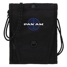 PanAm 男女通用 707 Plus 尼龍 Sacoche 包 0513, 黑色