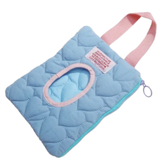 Haru-i 便攜式濕紙巾袋 大型, 藍色, 1個