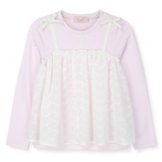 Perimitz 女童花朵蕾絲蝴蝶結細肩帶背心 P2511T18810