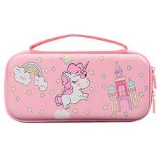 HOHOO 任天堂Switch獨角獸便攜式硬殼包, 單一商品, 1個, 混合顏色