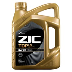 지크 탑 LS 엔진오일, 1개, 0w20, 4L