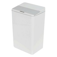 생활백서 바나나빌딩 스마트 센서 쓰레기통 17L, Cloud White