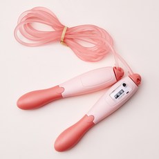 Modern House 兒童GYM長度可調計數跳繩, 粉紅色, 1個