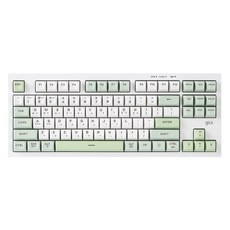 지클릭커 오피스프로 사일런스 M RGB 무선 무소음 방수 블루투스 87키 키보드, Greenwich RC1, WK50, 제조사축