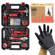 하이브로 맘스 홈키트 전동드라이버 공구 + 작업장갑 랜덤발송 세트, 1세트, 13종