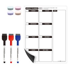 고무자석 스케줄 보드 세트 위클리 W