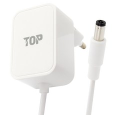 솔탑 DC 5V 2A SMPS 일체형 어댑터 2.5mm x 5.5mm x 1.5m, 1개, SOLTOP-1863(화이트)