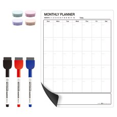 橡膠磁鐵月計畫行事曆板套組 W