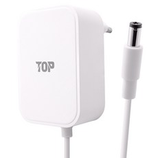 솔탑 DC 12V 3A 일체형 어댑터 2.1mm x 5.5mm x 1.5m, SOLTOP-1866(화이트), 1개