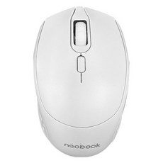 neobook 듀얼모드 저소음 무선 마우스, 화이트, AX-NM10