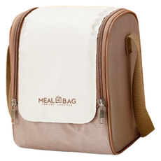 Vrose 露營保溫保冷袋 S號, 棕白色, 1個