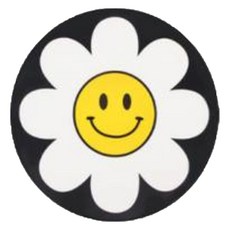 Sara-Si矽膠雛菊電磁爐保護墊, 黑色, 2個