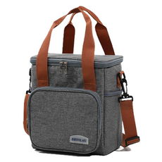 BRIVILAS 野餐保溫保冷袋, 灰色, 1個