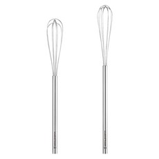 WAGENSTEIGER 全不鏽鋼迷你圓形打蛋器 小 25cm + 大 31cm 套組, 1套, 單一顏色