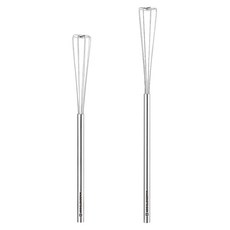 WAGENSTEIGER 全不鏽鋼迷你方形打蛋器 小 25cm + 大 31cm 組, 1套, 單一顏色