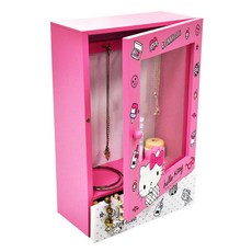 Hello Kitty 凱蒂貓 桌上直式鑰匙掛飾收納飾品盒