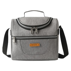 V-Rose 便當露營保溫保冷袋, 灰色, 1個