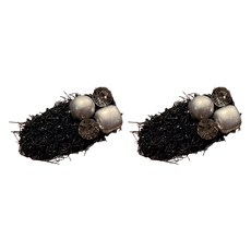 피어니스트 플러시 진주 사이드 머리핀 2p