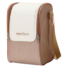 Vrose 露營保溫保冷袋 M號, 棕白色, 1個