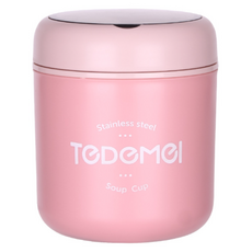 Rivnyu吃之前釋放熱量的保溫筒, 1個, 粉色, 500ml