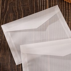 일상속반짝 편지봉투 16 x 11 cm, 투명, 10개