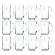 글라스락 내열 강화유리 이지그립 머그컵 480ml, 투명, 12개