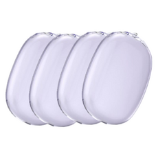 옵션에이 에어팟맥스 호환 TPU 이어컵 케이스 4p, 투명퍼플