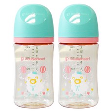DoubleHeart 母乳實感 第三代 PPSU 無奶嘴奶瓶 雙入組, 飛天小羊, 無奶嘴, 240ml, 1個