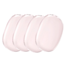 옵션에이 에어팟맥스 호환 TPU 이어컵 케이스 4p, 투명핑크