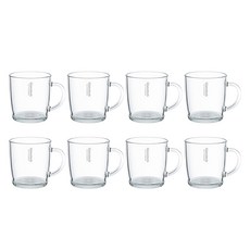 글라스락 내열 강화유리 클래식 머그 480ml, 투명, 8개