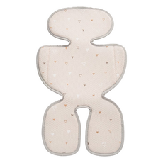 Gio Clavis 超透氣涼爽墊 伯爵山丘 花色款 嬰兒推車涼墊 透氣舒適, 1個, 伯爵山丘 米色