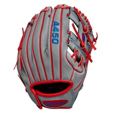 윌슨 A450 내야 글러브 우투용 WBW1014711075, 1개, 그레이