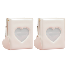 일상속반짝 하트 포토카드앨범 2p, 화이트, 16매