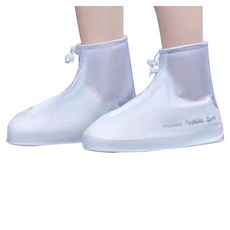 COMET 快穿便攜加厚雨鞋套，磨砂白, 1雙