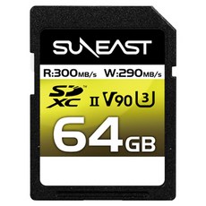 SUNEAST 旭東 Ultimate Pro SD V90 UHS-II 300MB/s SE-SDU2064GA300, 64GB, 1個
