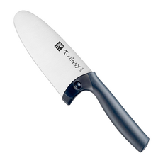 ZWILLING 雙人 Twinny 兒童安全菜刀/廚師刀 附手指保護套 + 迷你食譜, 藍色, 1支