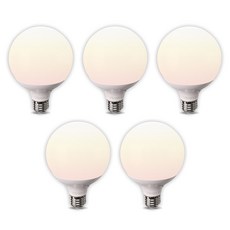 LISHIN Vitson Wonha 球型 短版 LED 燈泡 12W G95, 燈泡色, 5個