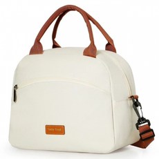 Bluebera 肩背式保溫保冷午餐露營包, 9.4L, 白色