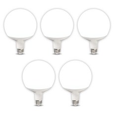 LISHIN Vitson 長型LED球泡燈 12W G95, 5個, 晝光色