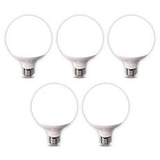 LISHIN Vitson Wonha 短版球型LED燈泡 12W G95, 晝光色, 5個