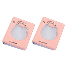 일상속반짝 곰돌이 포토카드 앨범 2p, 핑크, 18매