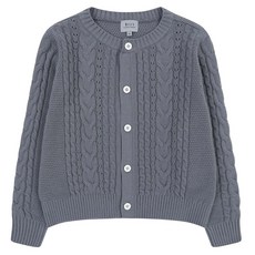 BEEN 兒童麻花針織開襟衫 BZ13CK01GY