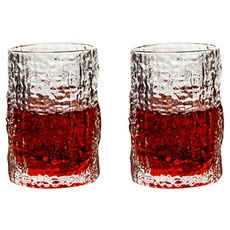 나무패턴 다용도 유리컵 MH756 소형 250ml, 투명, 2개