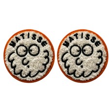 J&K Hot Hot Market刺繡風格圓形擦手巾 商品7, 2個, 混色