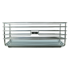 Kinox 廚房菜瓜布架, 銀色, 1個