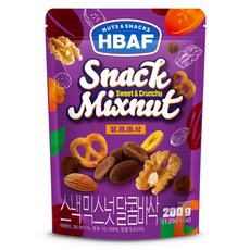 바프 스낵 믹스넛 달콤바삭, 200g, 1개